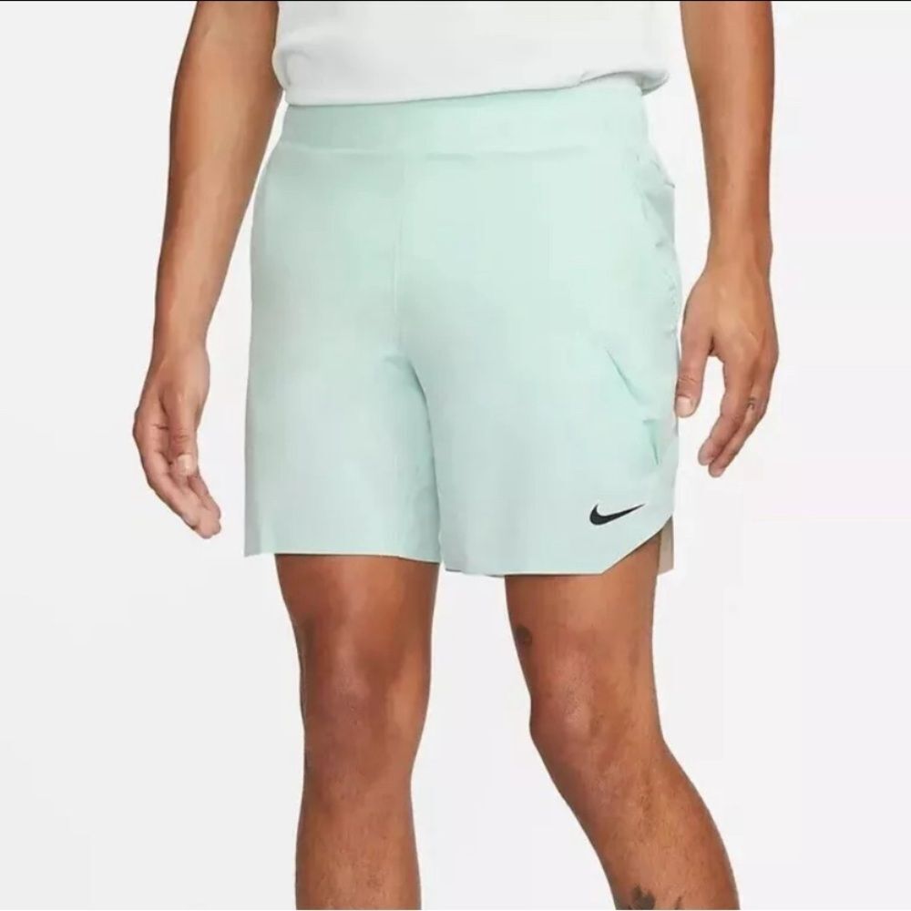 Nike Court Dri-Fit Advantage 7" Tennis Shorts Jade Ice DX5532-346 Men’s Size XL
